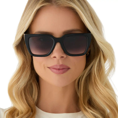 AMARA - BLACK + GREY GRADIENT SUNGLASSES