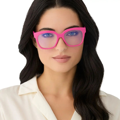 AVA - BUBBLEGUM PINK + BLUE LIGHT READERS