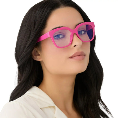 AVA - BUBBLEGUM PINK + BLUE LIGHT READERS