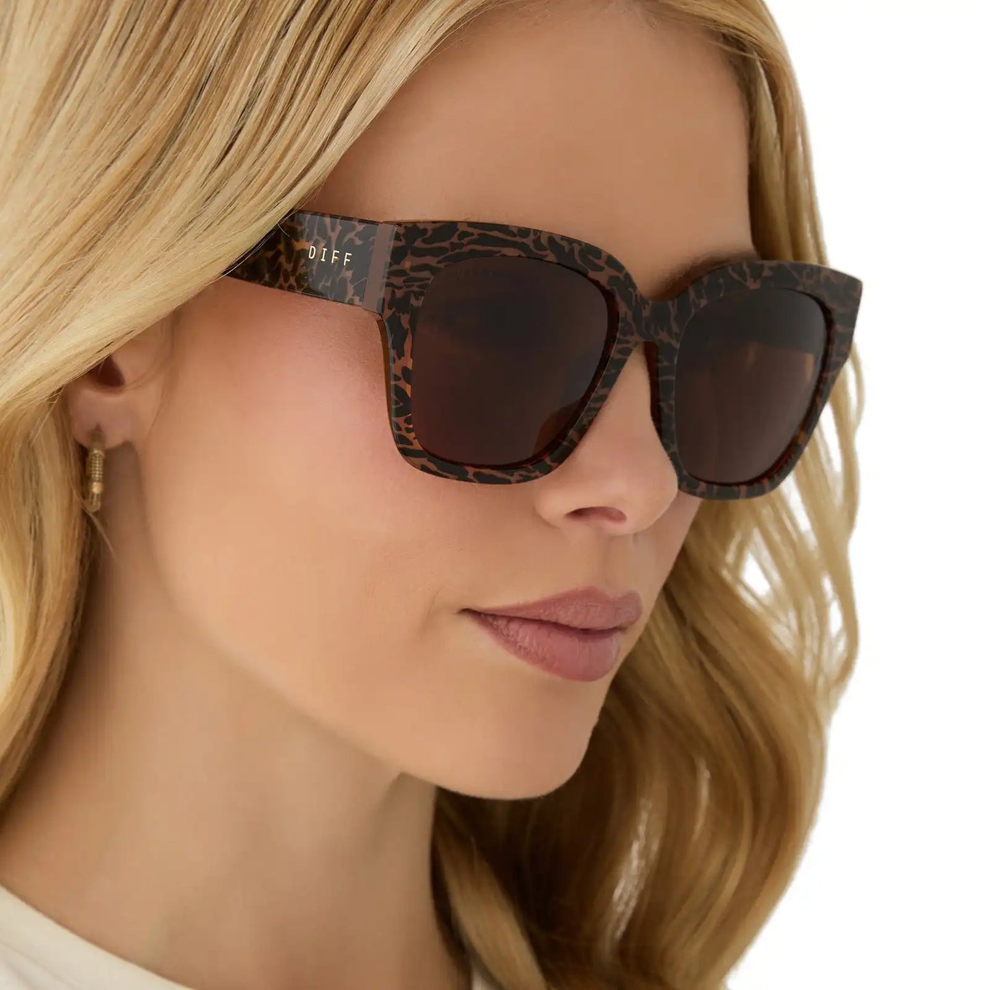 BELLA II - ANIMAL + BROWN SUNGLASSES