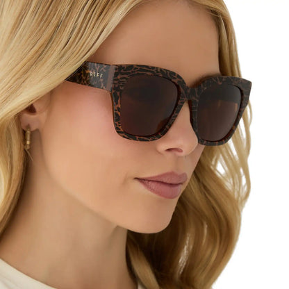 BELLA II - ANIMAL + BROWN SUNGLASSES