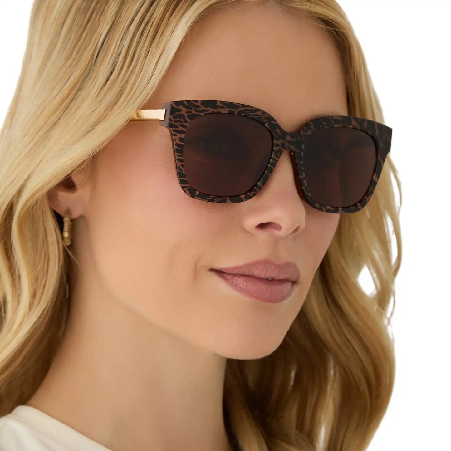 BELLA XS - ANIMAL + BROWN SUNGLASSES