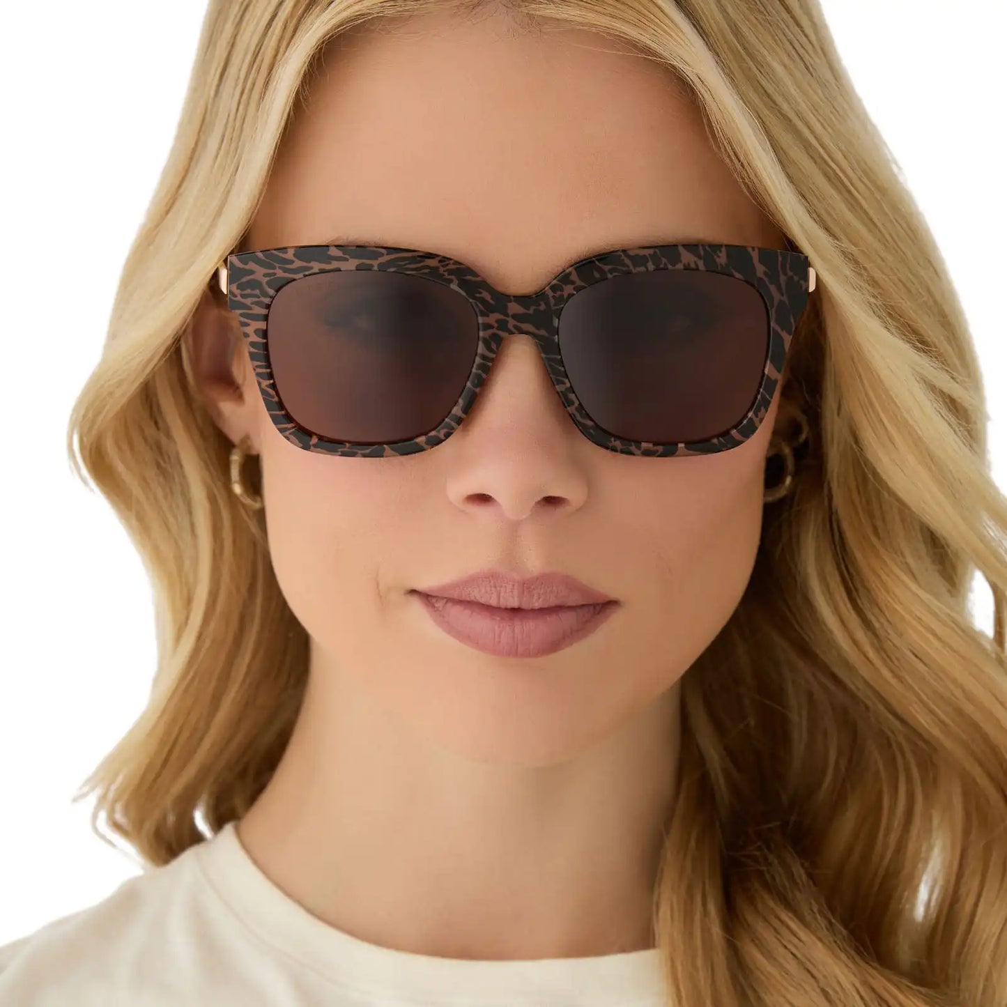 BELLA XS - ANIMAL + BROWN SUNGLASSES