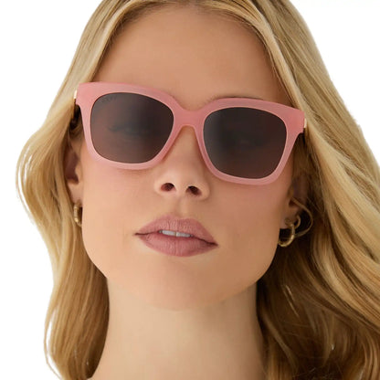 BELLA XS - PEACH + BROWN + POLARIZED SUNGLASSES