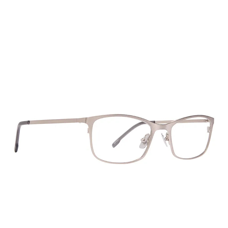 BERNIE - BRUSHED SILVER + GLASSES