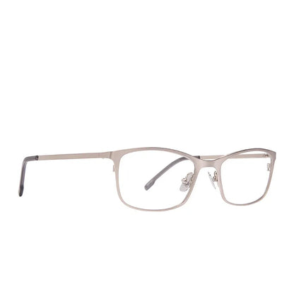 BERNIE - BRUSHED SILVER + GLASSES
