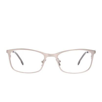 BERNIE - BRUSHED SILVER + GLASSES