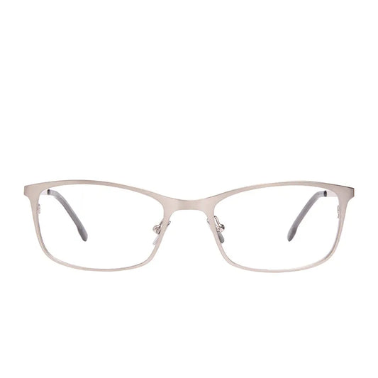 BERNIE - BRUSHED SILVER + GLASSES