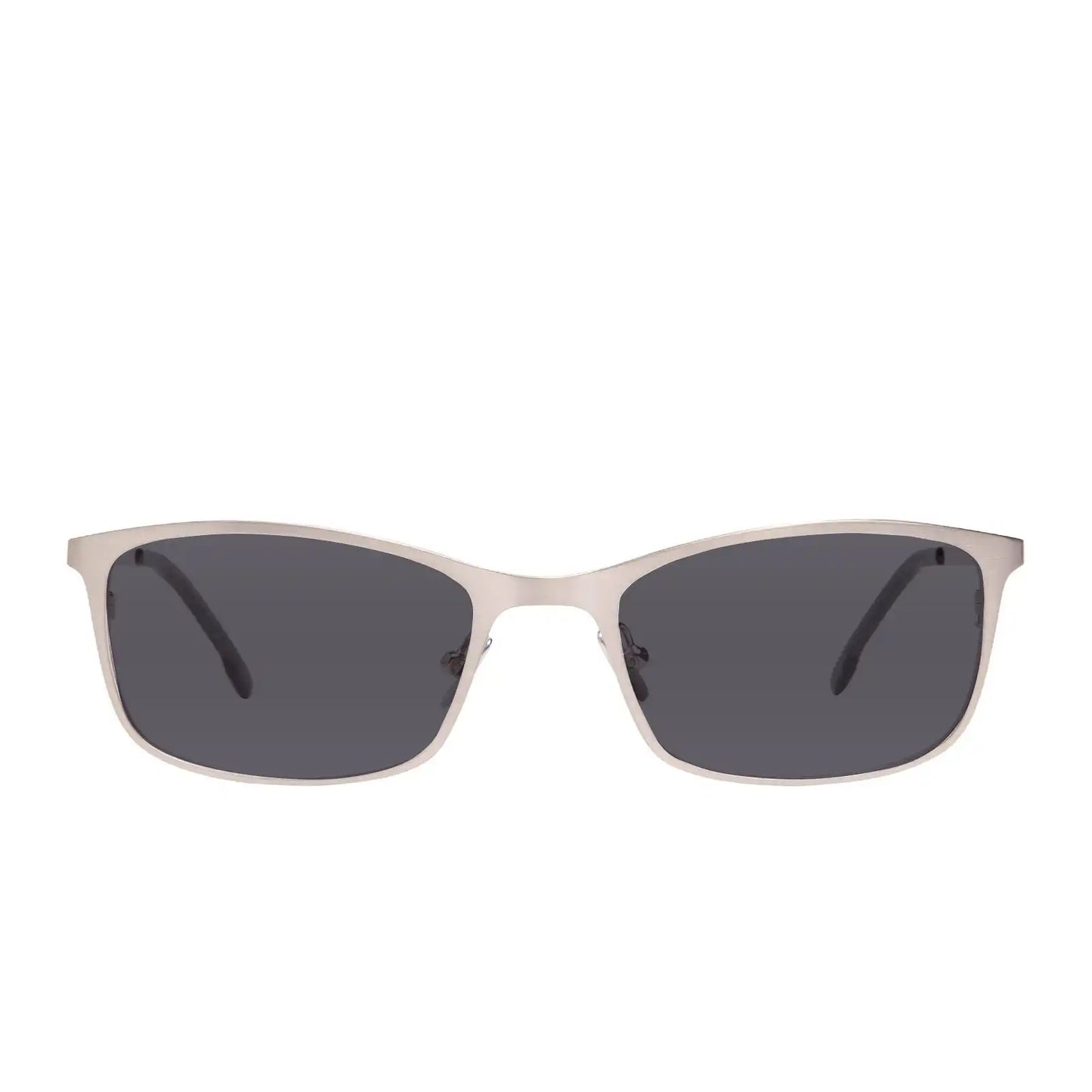 BERNIE - BRUSHED SILVER + GLASSES