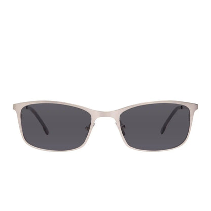 BERNIE - BRUSHED SILVER + GLASSES
