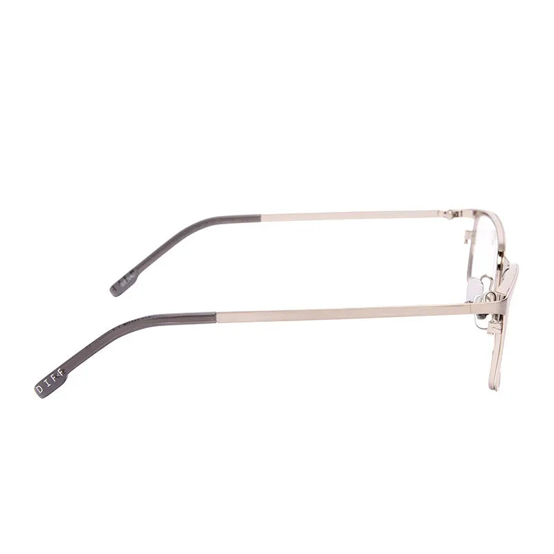 BERNIE - BRUSHED SILVER + GLASSES