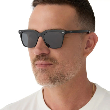 BILLIE - BLACK + GREY + POLARIZED SUNGLASSES