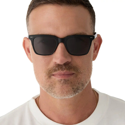 BILLIE - BLACK + GREY + POLARIZED SUNGLASSES