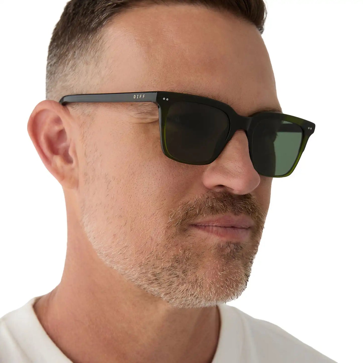 BILLIE - DARK OLIVE CRYSTAL + G15 + POLARIZED SUNGLASSES