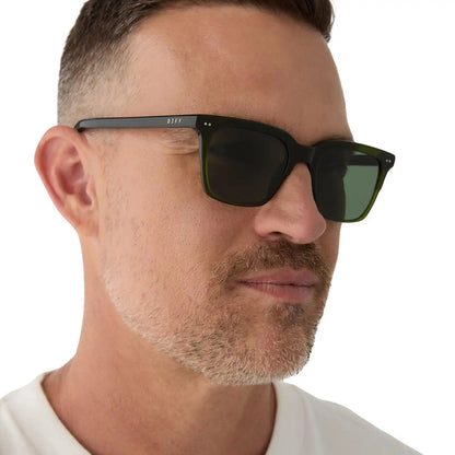BILLIE - DARK OLIVE CRYSTAL + G15 + POLARIZED SUNGLASSES