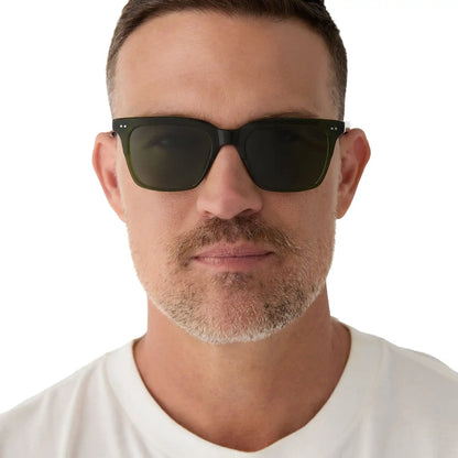 BILLIE - DARK OLIVE CRYSTAL + G15 + POLARIZED SUNGLASSES