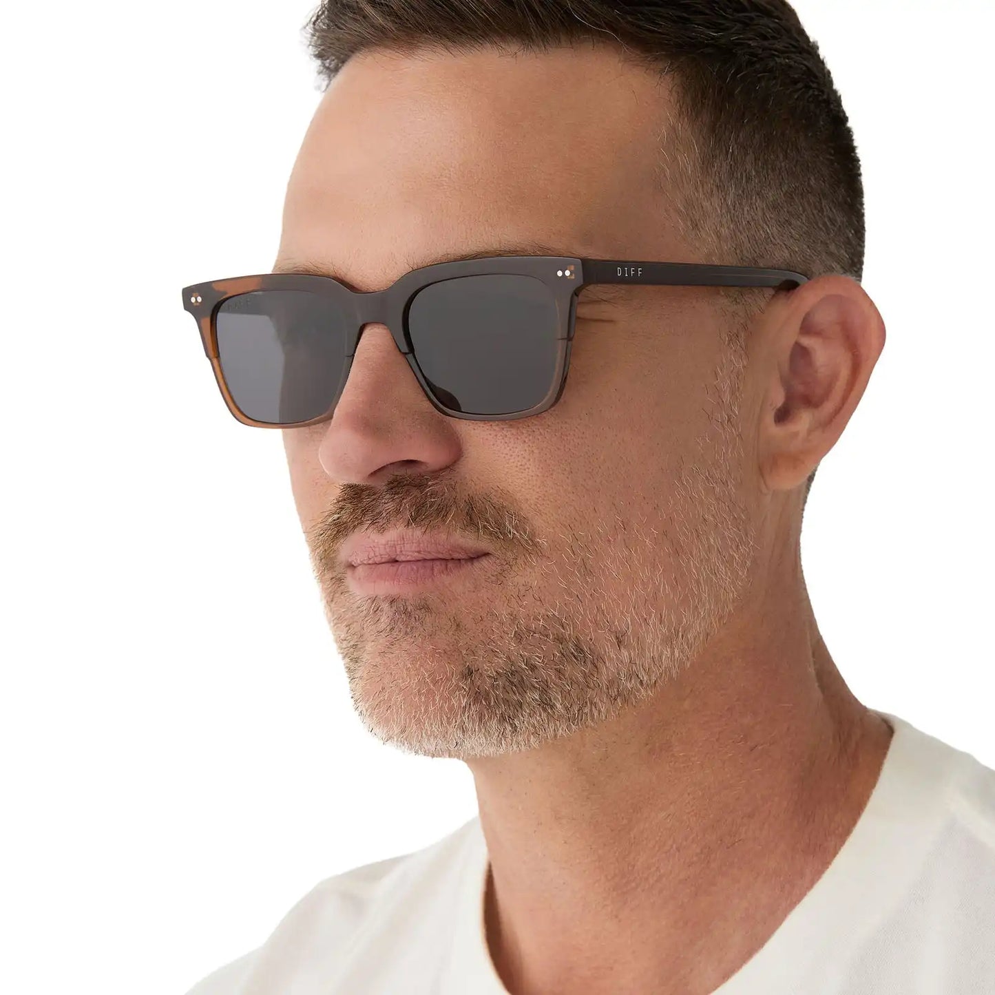 BILLIE - WHISKEY + GREY POLARIZED SUNGLASSES