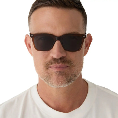 BILLIE - WHISKEY + GREY POLARIZED SUNGLASSES