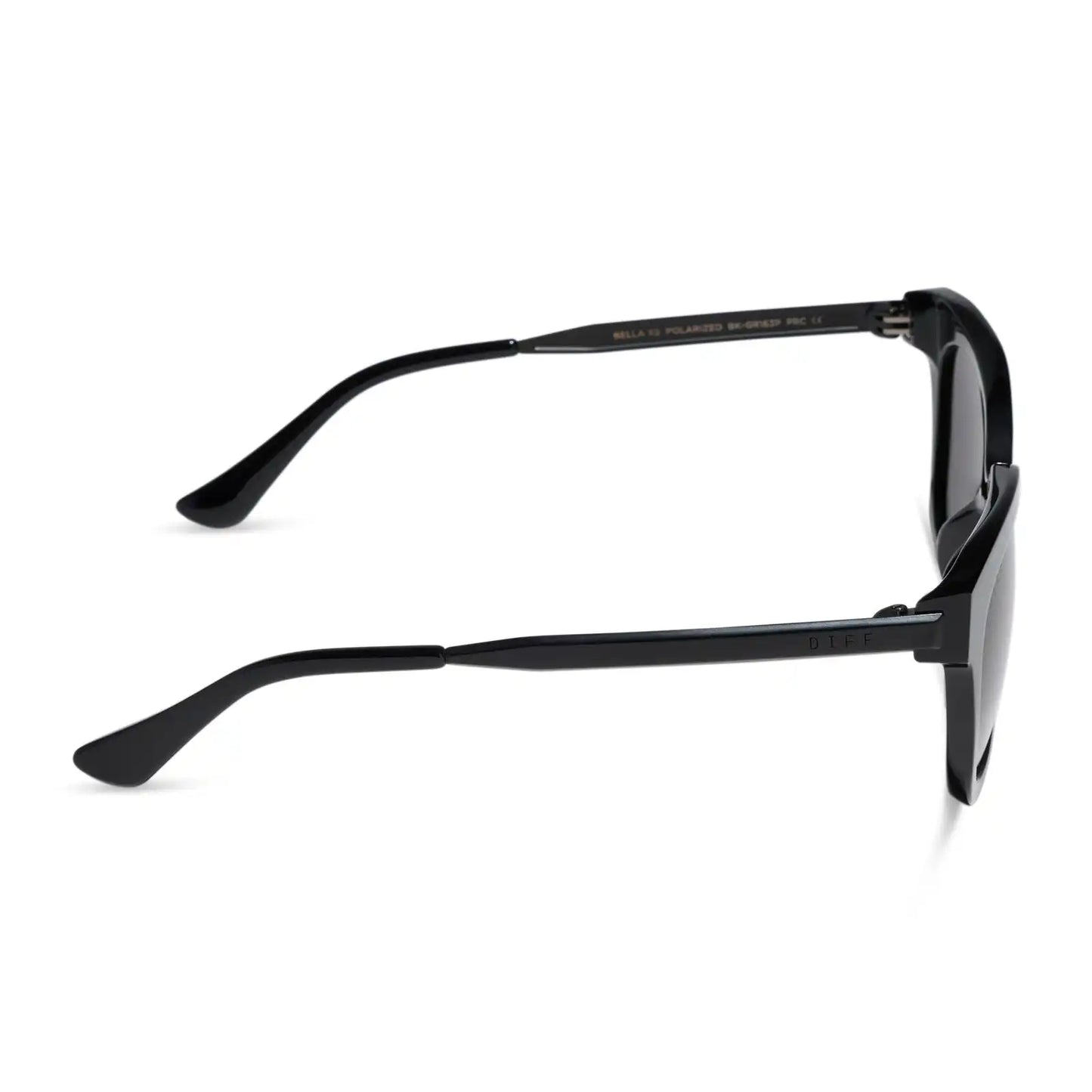 BELLA XS - BLACK + GREY + POLARIZED SUNGLASSES