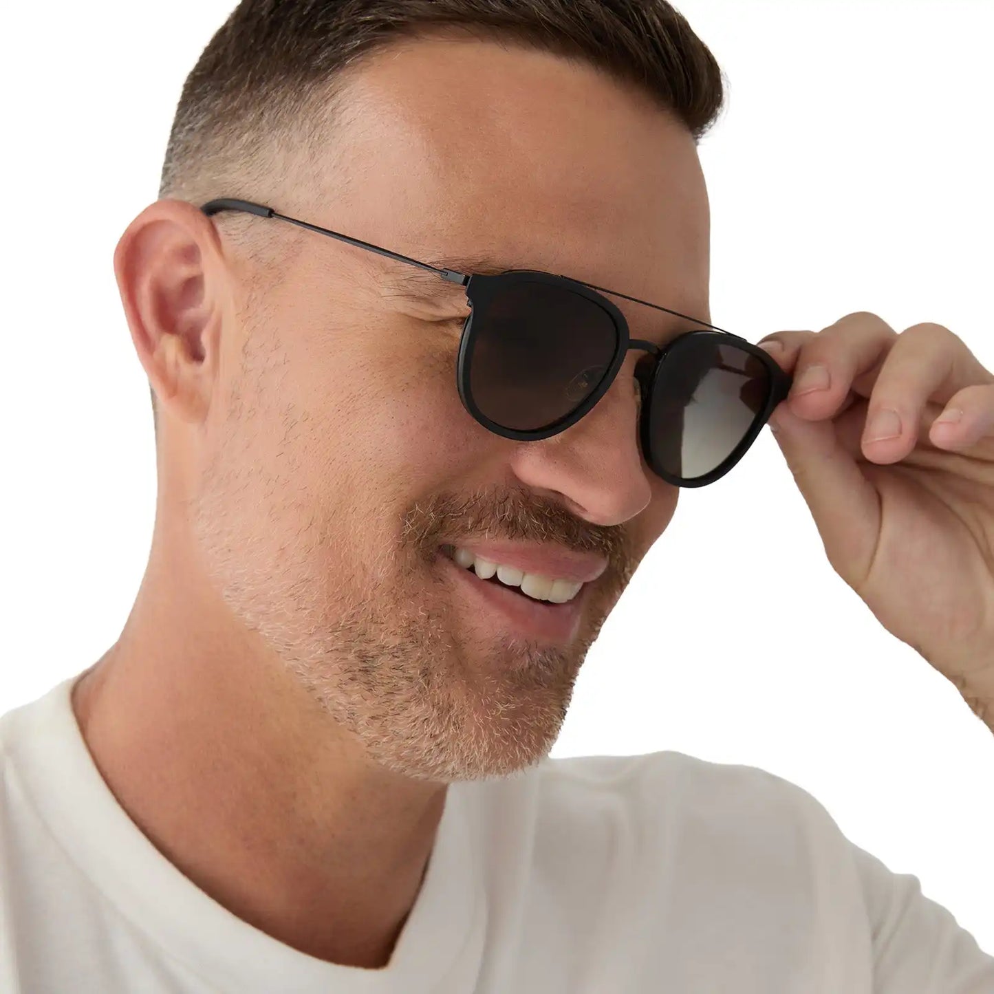 CAMDEN - MATTE BLACK + GREY GRADIENT POLARIZED SUNGLASSES