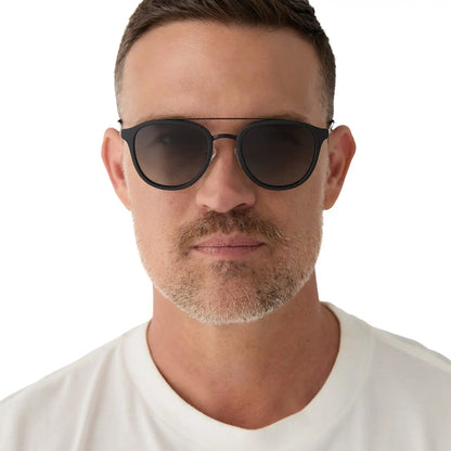 CAMDEN - MATTE BLACK + GREY GRADIENT POLARIZED SUNGLASSES