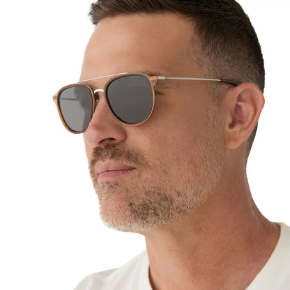 CAMDEN - WHISKEY + GREY POLARIZED SUNGLASSES
