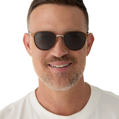 CAMDEN - WHISKEY + GREY POLARIZED SUNGLASSES