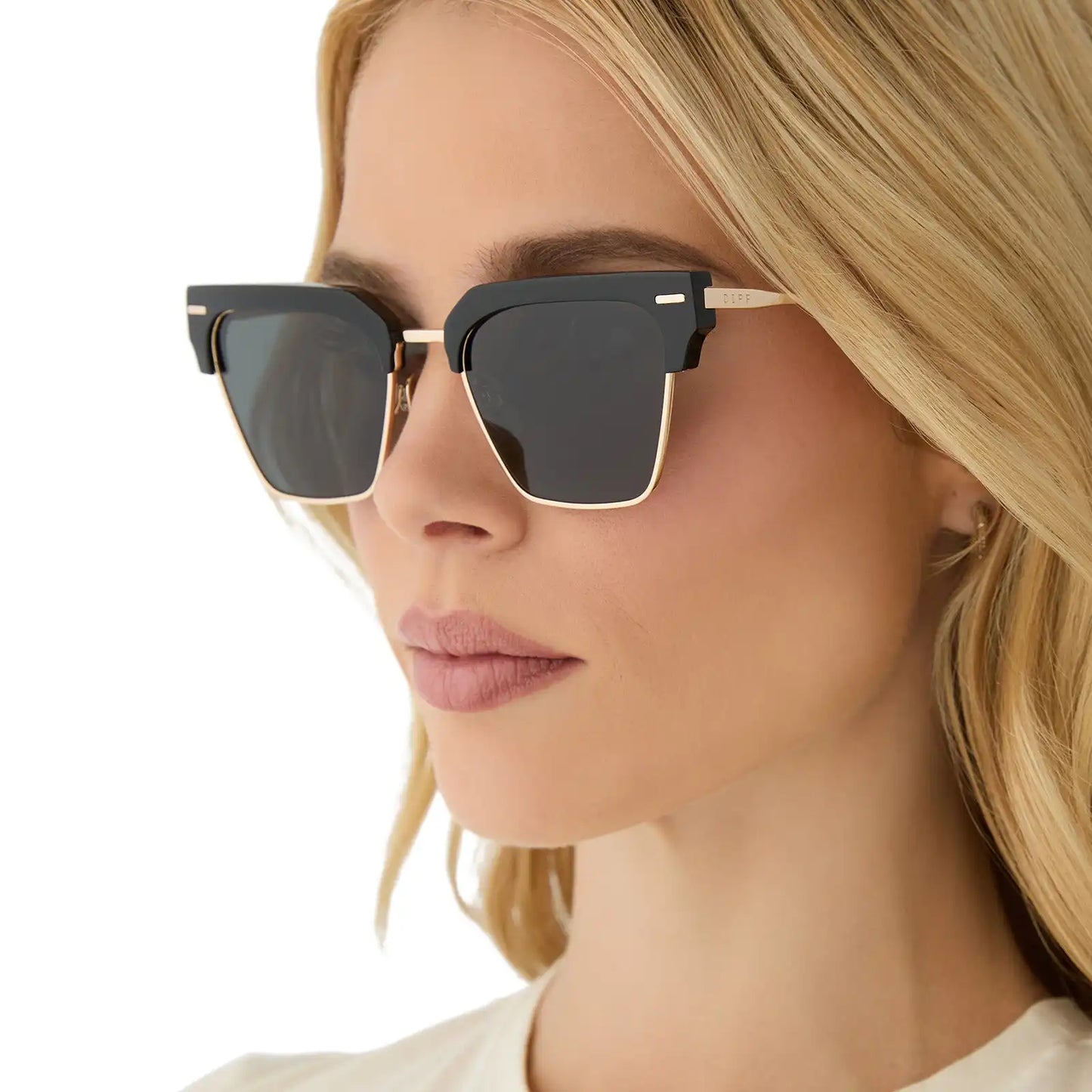 CAPRI - BLACK + GREY + POLARIZED SUNGLASSES