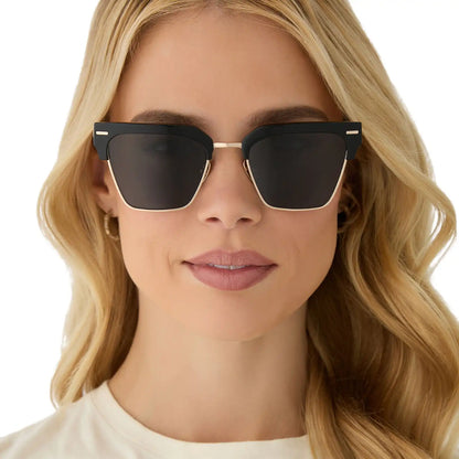 CAPRI - BLACK + GREY + POLARIZED SUNGLASSES