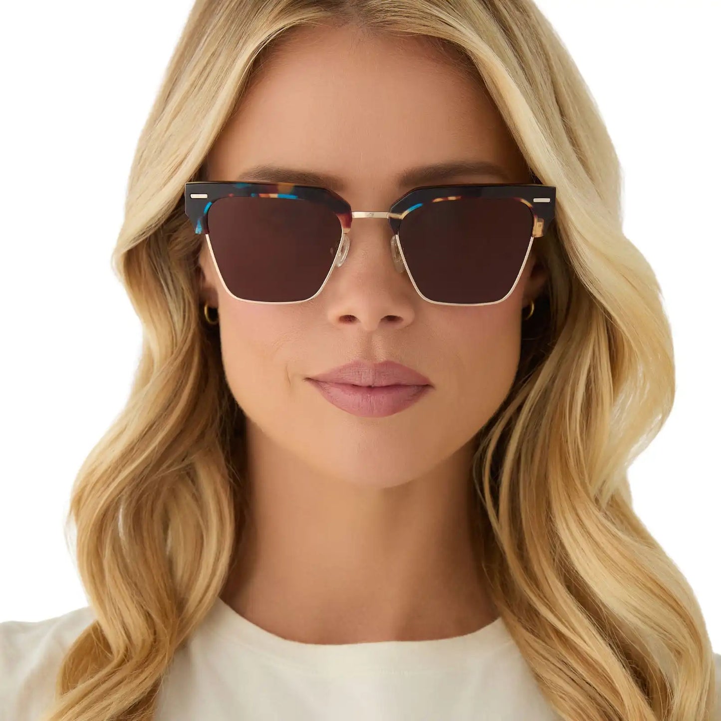 CAPRI - CONFETTI TORTOISE + BROWN SUNGLASSES
