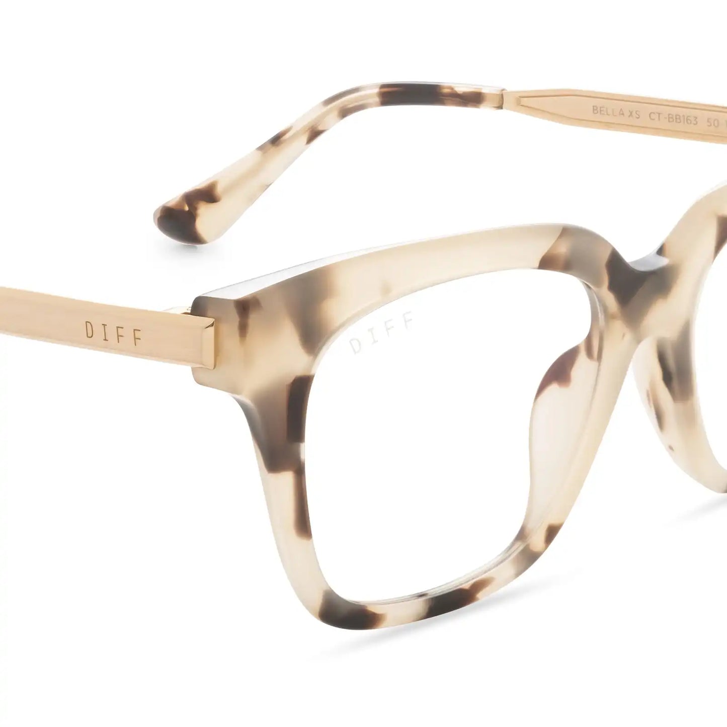 BELLA XS - CREAM TORTOISE + GLASSES