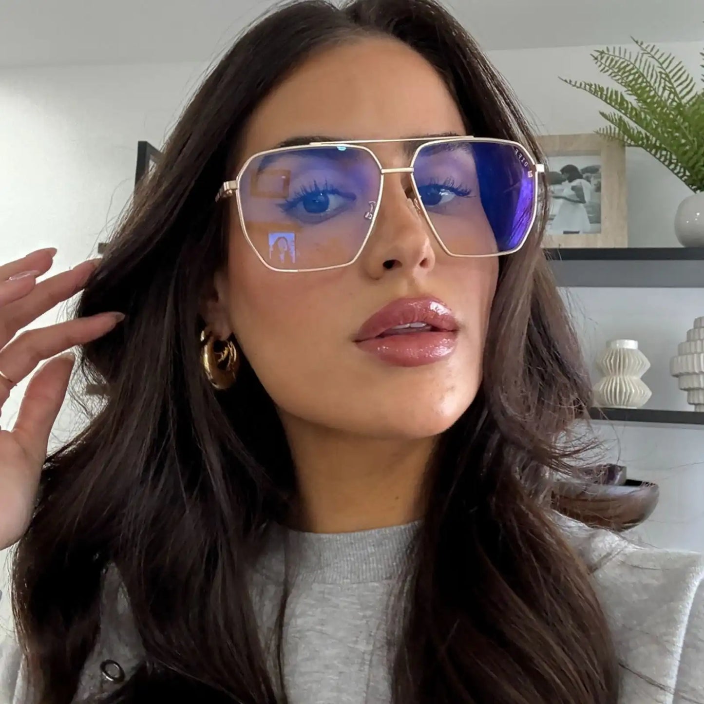 BERKELY - BRUSHED GOLD + GLASSES