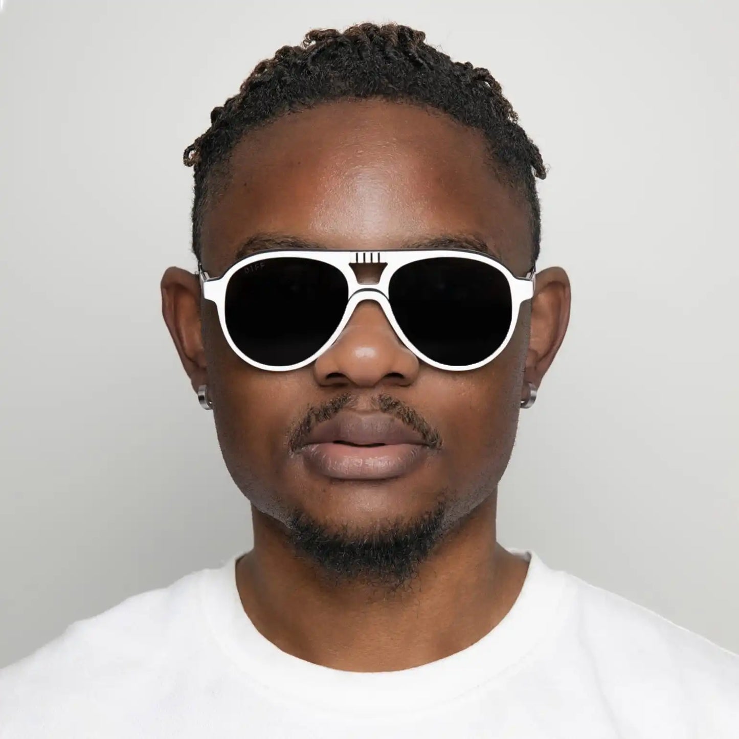 STORMTROOPER - GALACTIC WHITE + BLACK POLARIZED SUNGLASSES