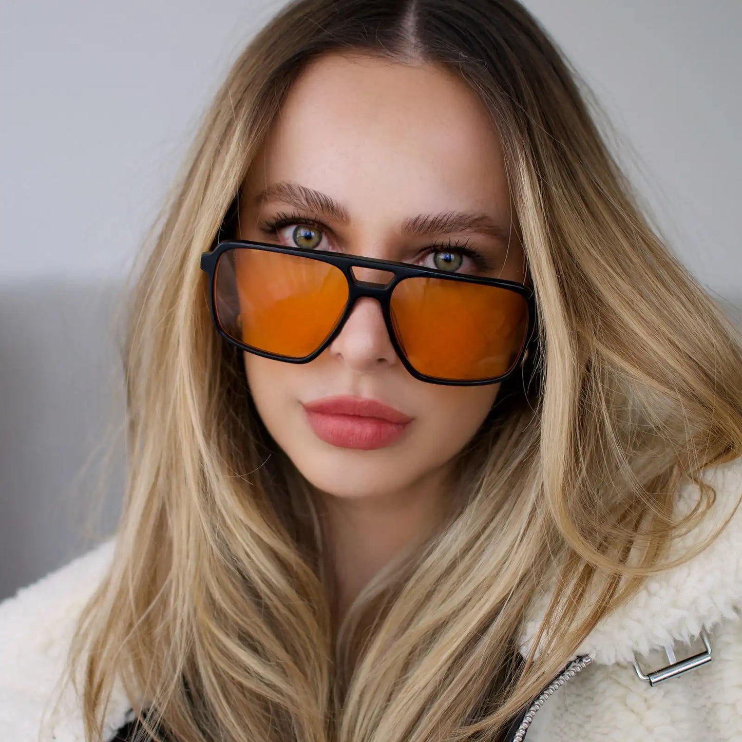 FENNEC SHAND™ - BLACK + ORANGE SUNGLASSES