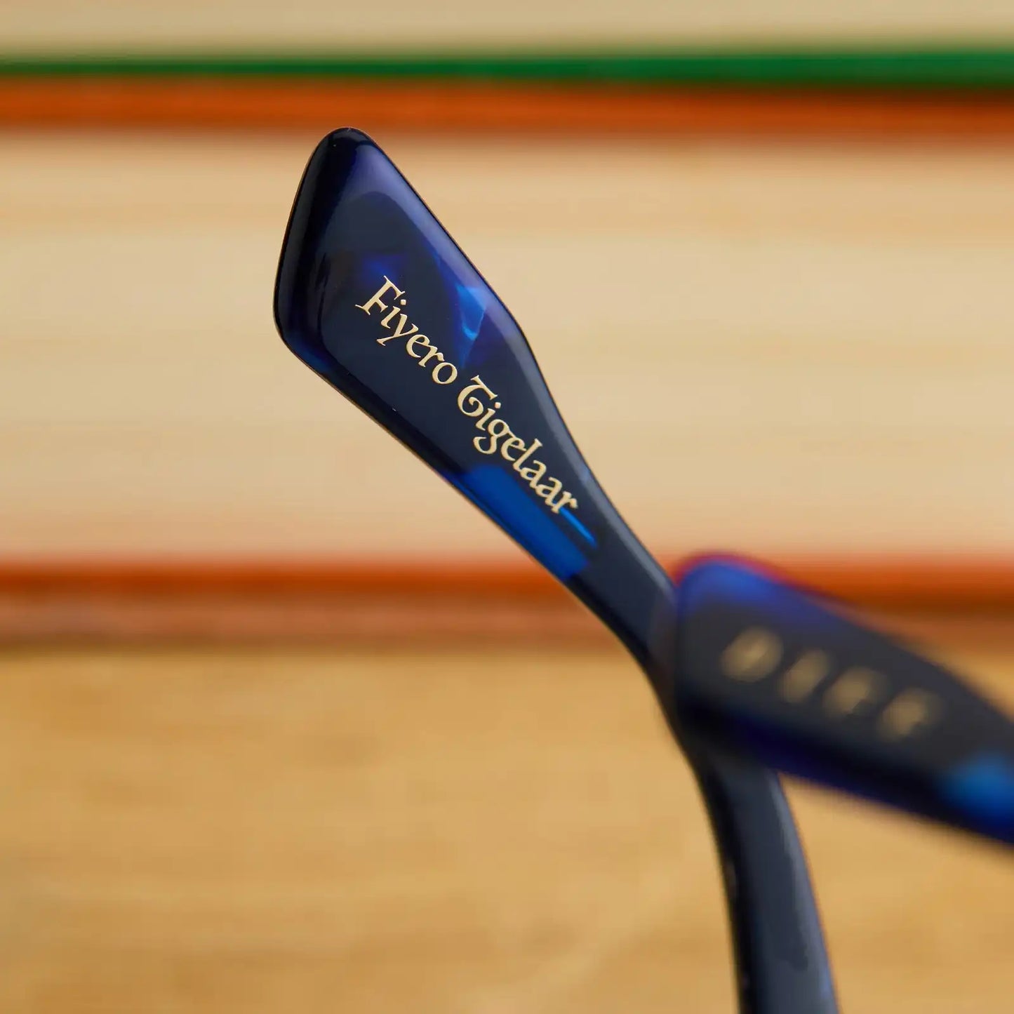 PRINCE FIYERO - MIDNIGHT BLUE TORTOISE + WARM BROWN SUNGLASSES