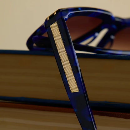 PRINCE FIYERO - MIDNIGHT BLUE TORTOISE + WARM BROWN SUNGLASSES