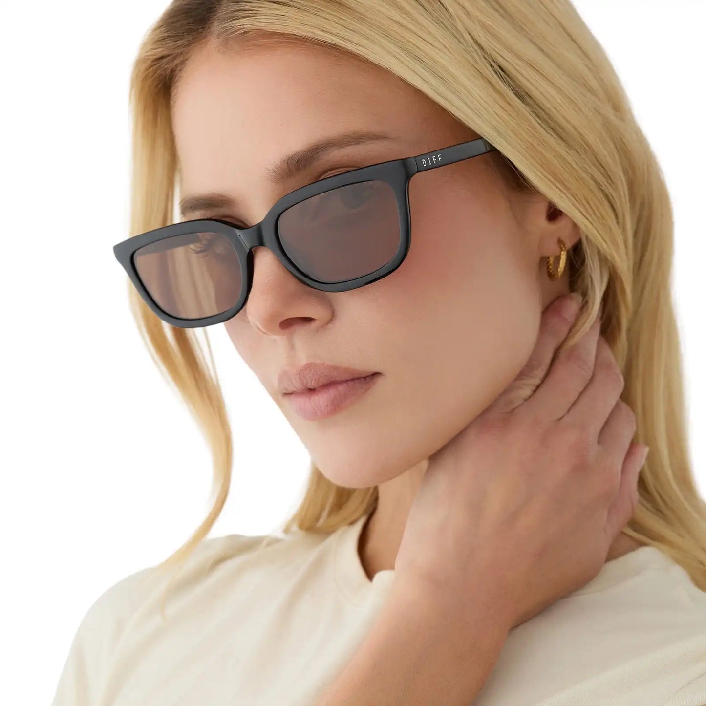 HANNAH - BLACK + BROWN + POLARIZED SUNGLASSES