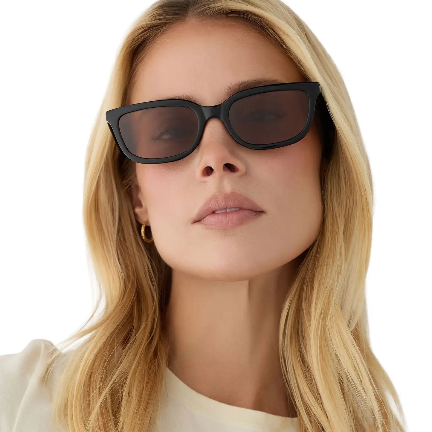 HANNAH - BLACK + BROWN + POLARIZED SUNGLASSES
