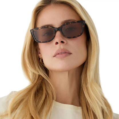 HANNAH - ESPRESSO TORTOISE + BROWN + POLARIZED SUNGLASSES