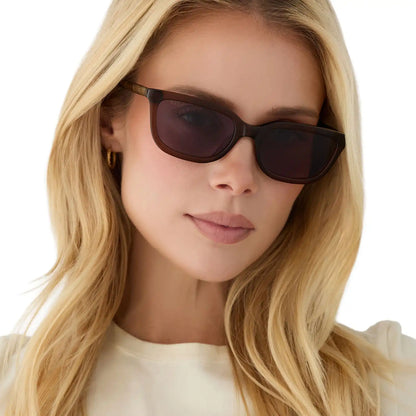 HANNAH - WHISKEY + GREY SUNGLASSES