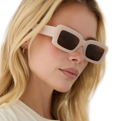 INDY - MILKY BLUSH + BROWN + POLARIZED SUNGLASSES