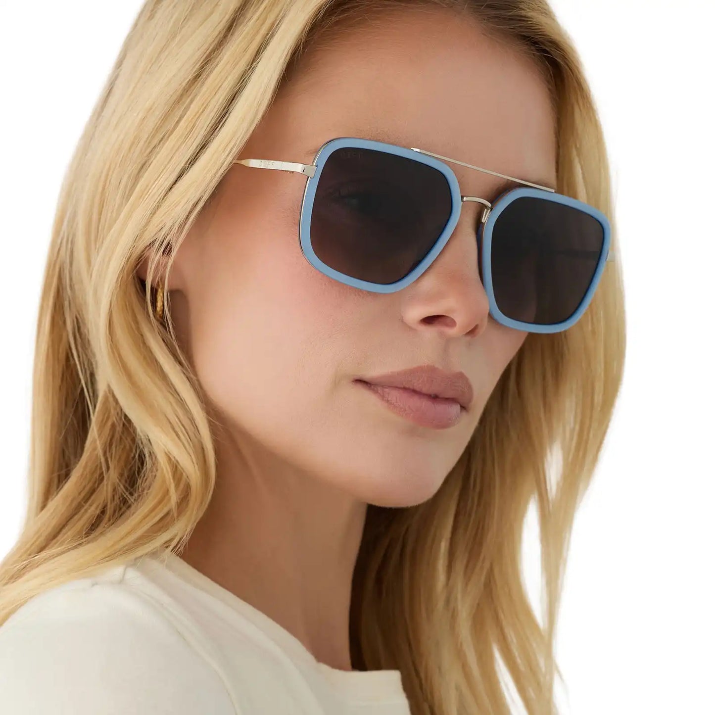 JORDAN - LIGHT BLUE + GREY GRADIENT + POLARIZED SUNGLASSES