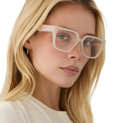 OLIVE - MILKY BLUSH + GLASSES