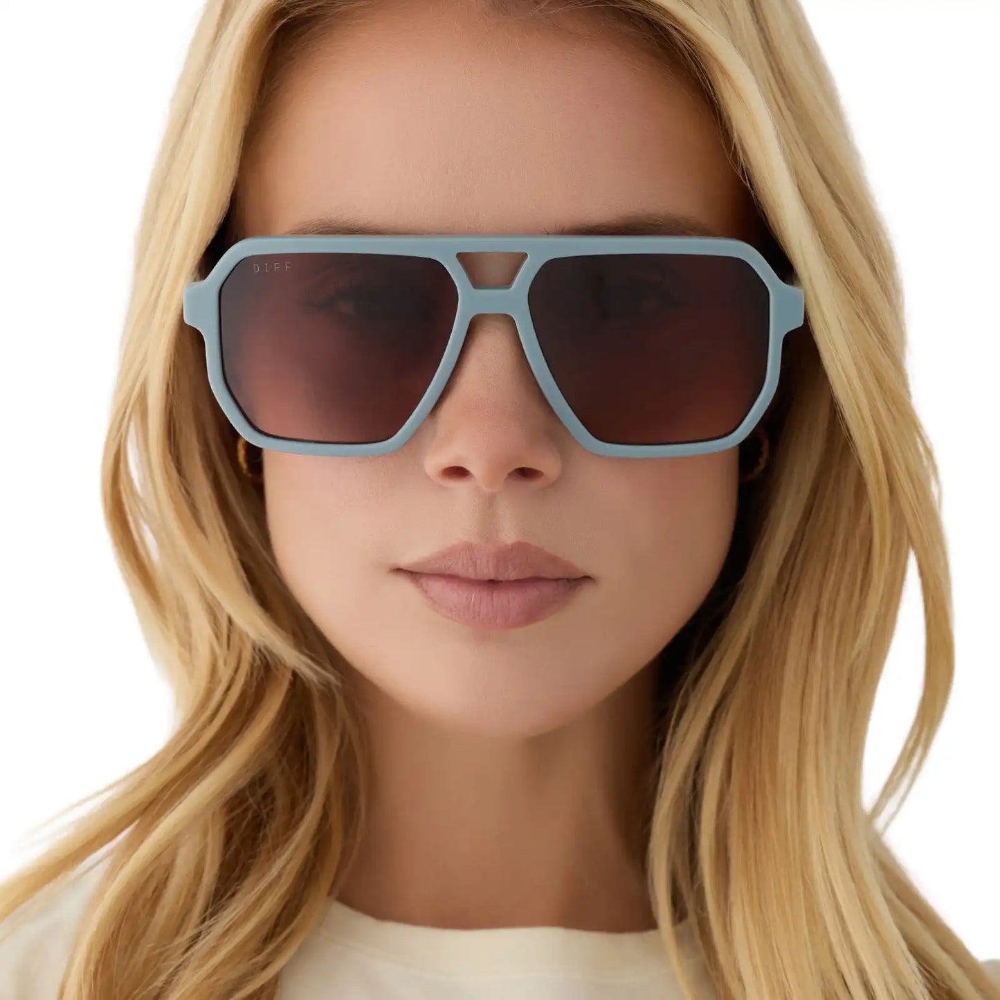 CAMERON - DEW DROP + BROWN GRADIENT + POLARIZED + SUNGLASSES