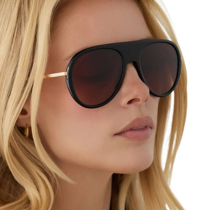 CLEO - BLACK + BROWN GRADIENT + SUNGLASSES