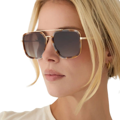 JORDAN - DOVE TORTOISE + BROWN GRADIENT + POLARIZED + SUNGLASSES