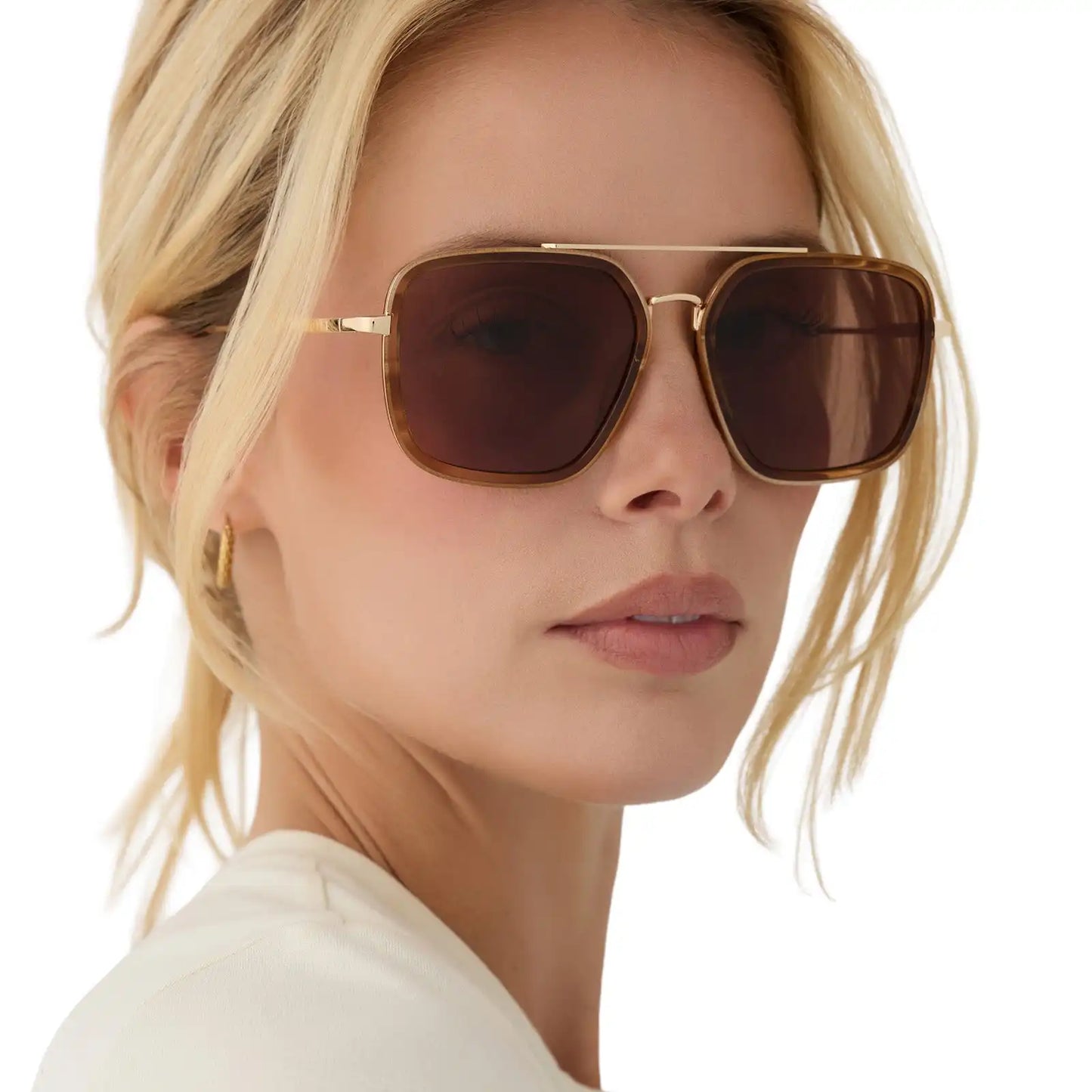JORDAN - TORTOISE + BROWN + SUNGLASSES