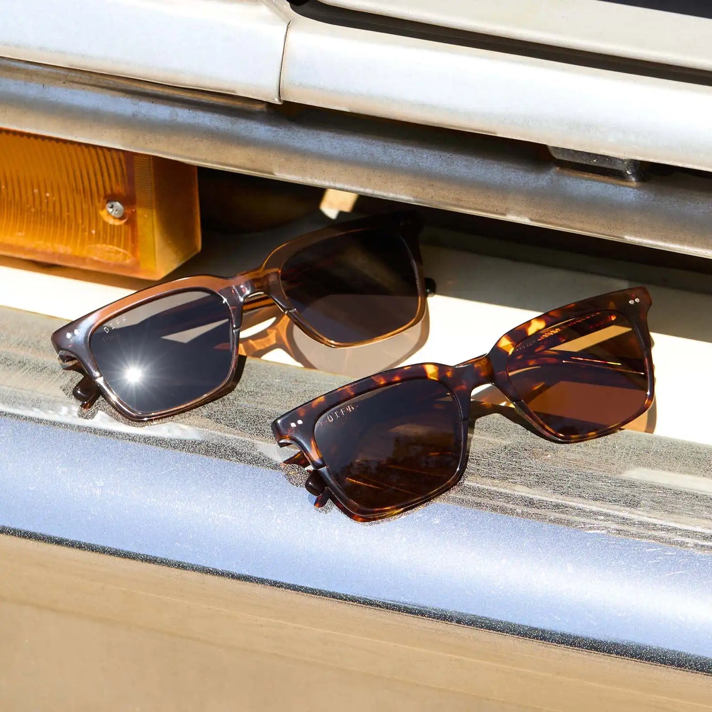BILLIE - WHISKEY + GREY POLARIZED SUNGLASSES