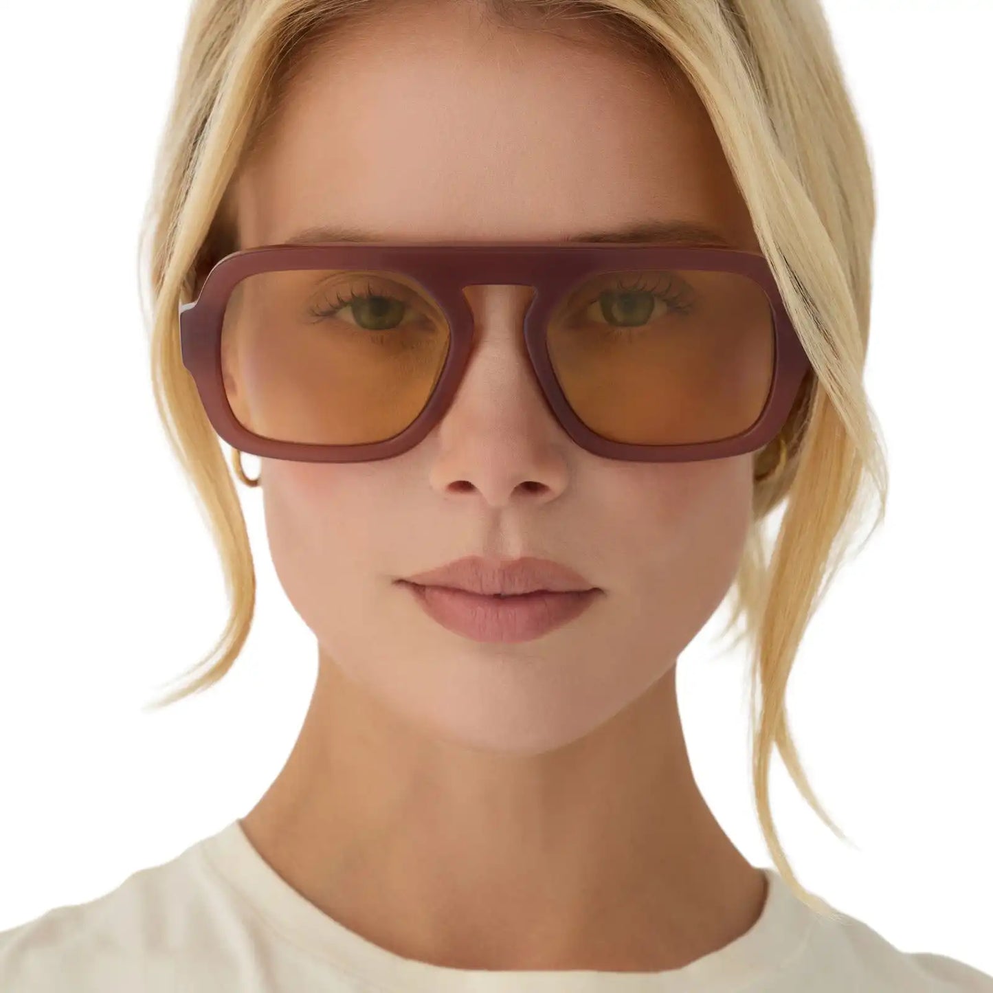 ALIX - TERRACOTTA + CHAMPAGNE TINT + SUNGLASSES