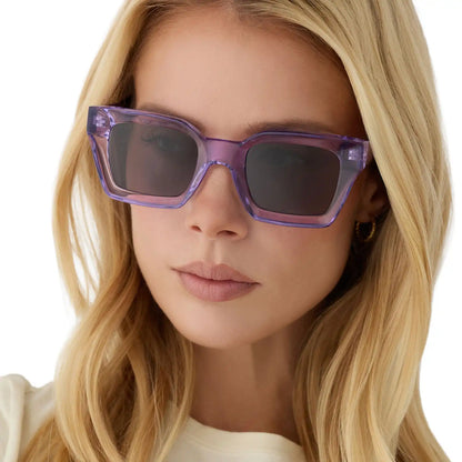 GREER - LILAC CRYSTAL + GREY + POLARIZED + SUNGLASSES